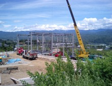 鉄骨造建物の建築工事