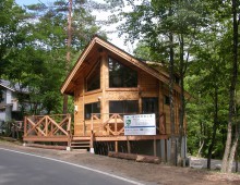 別荘の建築工事